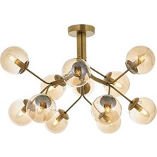 AVONNI AV-60191-12E Eskitme Kaplama Modern Avize E14 Metal Cam 80cm