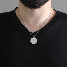 Tesbihname Ayetel Kursi Yazılı 925 Ayar Gümüş Kolye