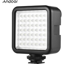 Andoer W49 Mini Kilitleme Kamera LED Panel Işık Kısılabilir (Yurt Dışından)