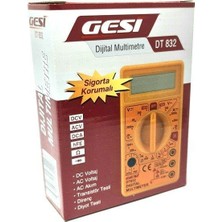 Gesi DT-832 Dijital Multimetre Ölçü Aleti