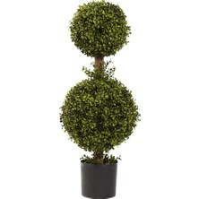 Nettenevime Yapay Ağaç Şimşir Top Büyük ve Orta Top 2li Model 70X28CM