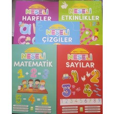 Neşeli Harfler - Matematik - Çizgiler - Etkinlikler - Sayılar Seti 5 Kitap