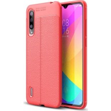 Kvy Xiaomi Mi 9 Deri Görünümlü Lux Niss Silikon Kılıf