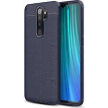 Kvy Xiaomi Redmi Note 8 Pro Deri Görünümlü Lux Niss Silikon Kılıf