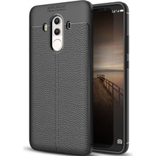 Kvy Huawei Mate 10 Pro Deri Görünümlü Lux Niss Silikon Kılıf