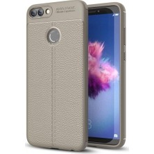 Kvy Huawei P Smart (2018) Deri Görünümlü Lux Niss Silikon Kılıf