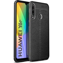 Kvy Huawei Y6P Deri Görünümlü Lux Niss Silikon Kılıf