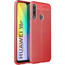 Kvy Huawei Y6P Deri Görünümlü Lux Niss Silikon Kılıf