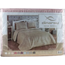 Dinarsu Yatak Örtüsü Seti Çift Kişilik 230x250 Olivia Mocha