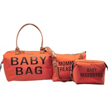 Babysi Baby Bag 3'lü Set -Anne Bebek Bakım Kadın Çantası