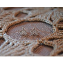 Adal Silver Kadın Rose Deniz Yıldızı Taşlı Gümüş Küpe