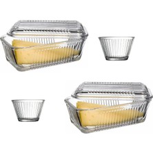 Paşabahçe Frigo Kahvaltılık - Tereyağlık Peynirlik Kase Seti 4 Parça