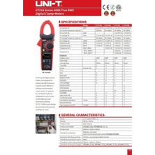 Uni-T Ut 216C 600 A True-Rms Pensampermetre