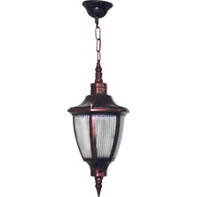 Full Reyon Zincirli Fener  Bakır Rengi Plastik Bahçe ve Dış Mekan Aydınlatma