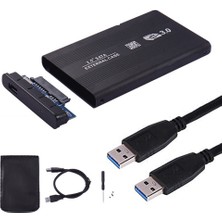 Wozlo 2.5 Sata HDD USB 3.0 Harddisk Kutu - Aluminyum Gövde + Kılıf