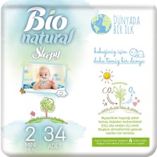 Sleepy Bio Bebek Bezi 2 Numara Mini 34'lü