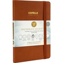 Victoria's Journals Copelle Gold Defter Noktalı 14 x 21 cm Kahverengi