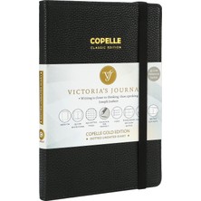 Victoria's Journals Copelle Gold Defter Noktalı 14 x 21 cm Siyah