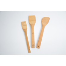 Paçi Bambu 3'lü Kaşık Seti