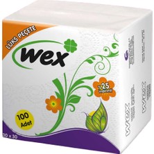 Wex Lüks Peçete 30 x 30 cm 100'lü - 24 Paket