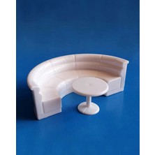 Eshel Maket Oval Koltuk Takım 1/100 Ölçek