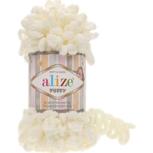Alize Puffy 62 Açık Krem  Örgü İpi