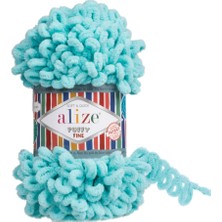 Alize Puffy Fine 263 Turkuaz  Örgü İpi