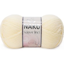 Nako Süper İnci 256 Krem  Örgü İpi