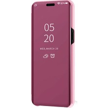 Smart Tech Xiaomi Redmi Note 8 Aynalı Kapaklı Lüx Kılıf Rose Gold