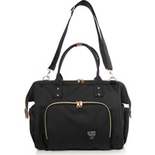 Lal Baby Baggage Bag Siyah Omuz Askılı Anne Bebek Bakım Çantası
