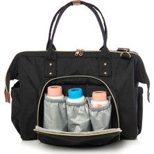 Lal Baby Baggage Bag Siyah Omuz Askılı Anne Bebek Bakım Çantası