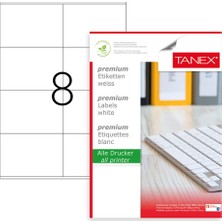 Tanex TW-2374 Lazer Etiket 100 Adet 105 x 74,25 mm