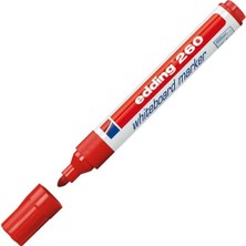 Edding 260 Yazı Tahtası Kalemi 10'lu Kutu Kırmızı