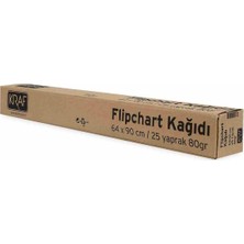 Kraf Flipchart Kağıdı 64 x 90CM 25 Yaprak 80 gr