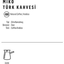 Miko Coffee Öğütülmüş Türk Kahvesi 24'lü 100 gr