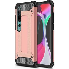 Caseart Xiaomi Mi 10 Kapak Çift Katmanlı Zırh Tank Kılıf - Rose Gold