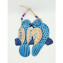 Uzman El Yapımı Seramik Aşık Kuşlar Duvar Süsü