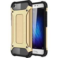 Caseart Xiaomi Mi 5 Kapak Çift Katmanlı Zırh Tank Kılıf - Gold