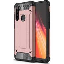 Caseart Xiaomi Redmi Note 8 Kapak Çift Katmanlı Zırh Tank Kılıf - Rose Gold