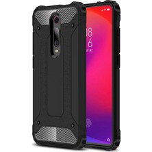 Caseart Xiaomi Mi 9t Kapak Çift Katmanlı Zırh Tank Kılıf - Siyah