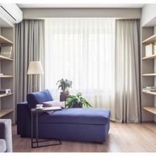 Farbateks Peru Ipeksi Dokulu Zarif 2 Kat Pileli Tül Perde