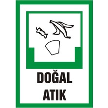 İzmir Serifgari Doğal Atık (Kendinden Yapışkanlı Etiket) 17,5 x 25 cm
