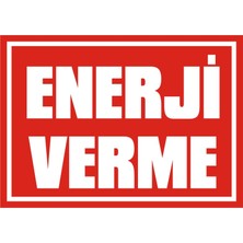 İzmir Serifgari Enerji Verme (Kendinden Yapışkanlı Etiket) 17,5 x 25 cm