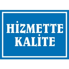 İzmir Serifgari Hizmette Kalite (Kendinden Yapışkanlı Etiket) 17,5 x 25 cm