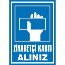 İzmir Serifgari Ziyaretçi Kartı Alınız (Kendinden Yapışkanlı Etiket) 17,5 x 25 cm