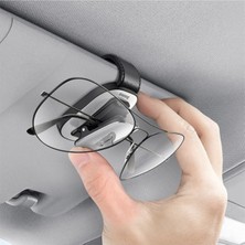 Baseus Platinum Araç Oto Güneşlik Gözlük Tutucu Klipsli ACYJN-A01 Siyah,gri