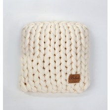 Betireshome Chunky El Örgü Yastık Naturel