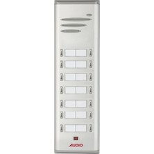 AUDIO 004845 E14 Çift Butonlu Zil Panel 14'lü