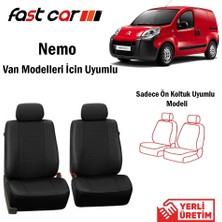 Fast Car Nemo Van Oto Koltuk Kılıfı Ön İki Koltuk İçin Siyah