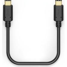 Hama 183333 0.2m USB-C - USB-C Şarj/Data Kablosu – Siyah